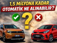 1.5 milyon TL altı hangi otomatik araçlar alınabiliyor?